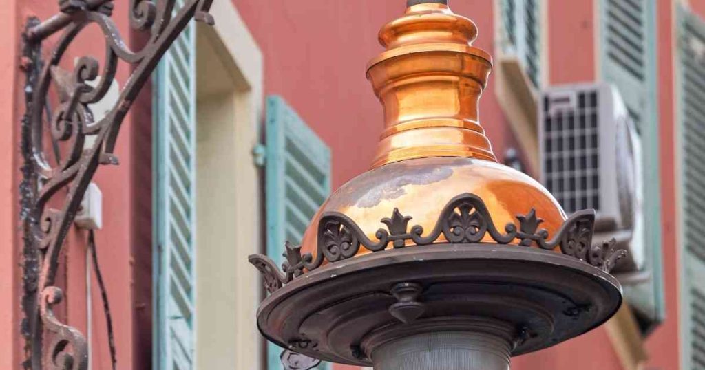 copper glass lantern