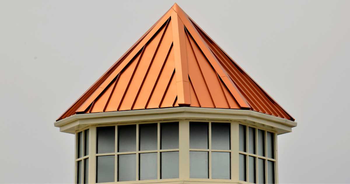 what color siding goes with a copper roof